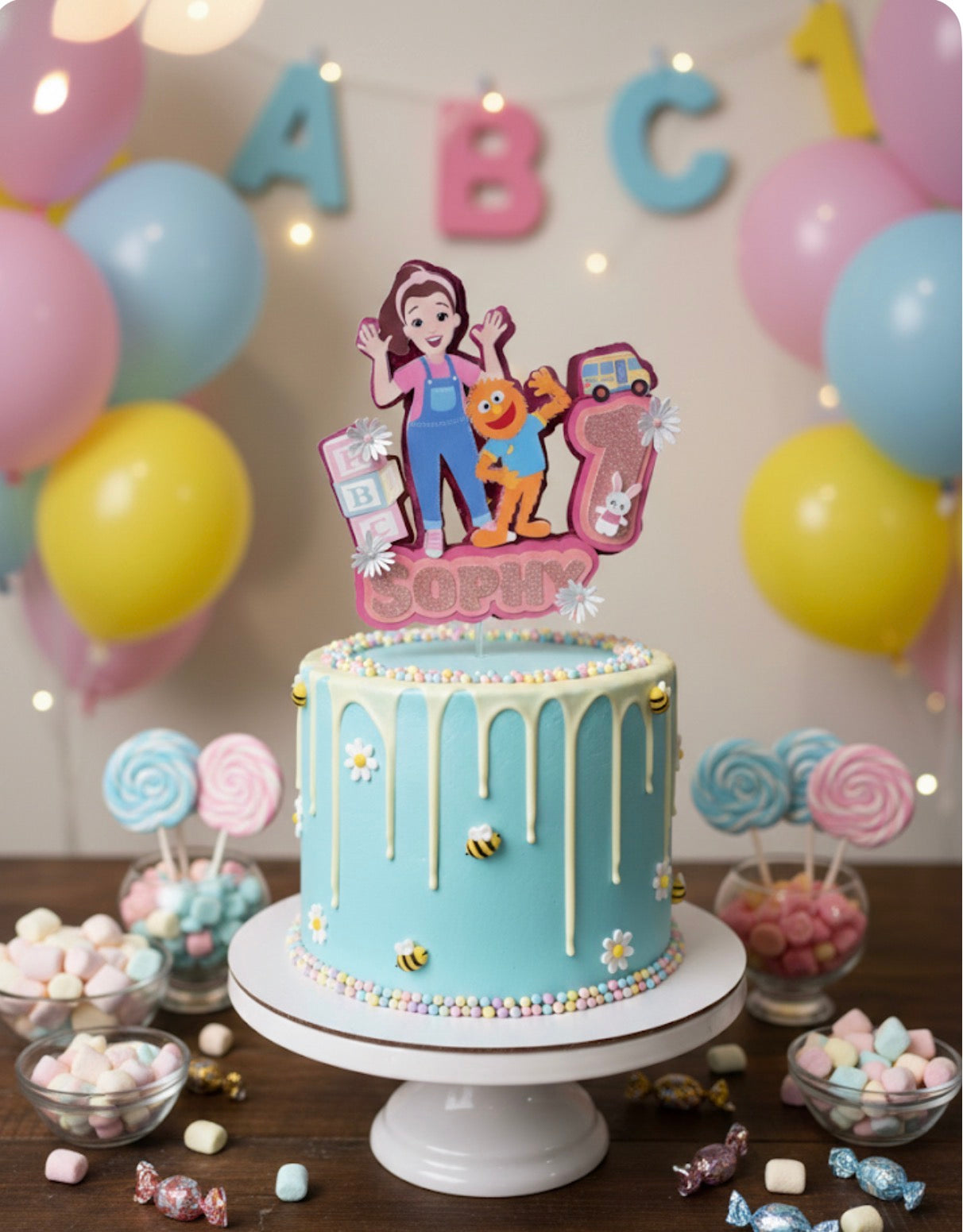 Miss Rachael cake toppers