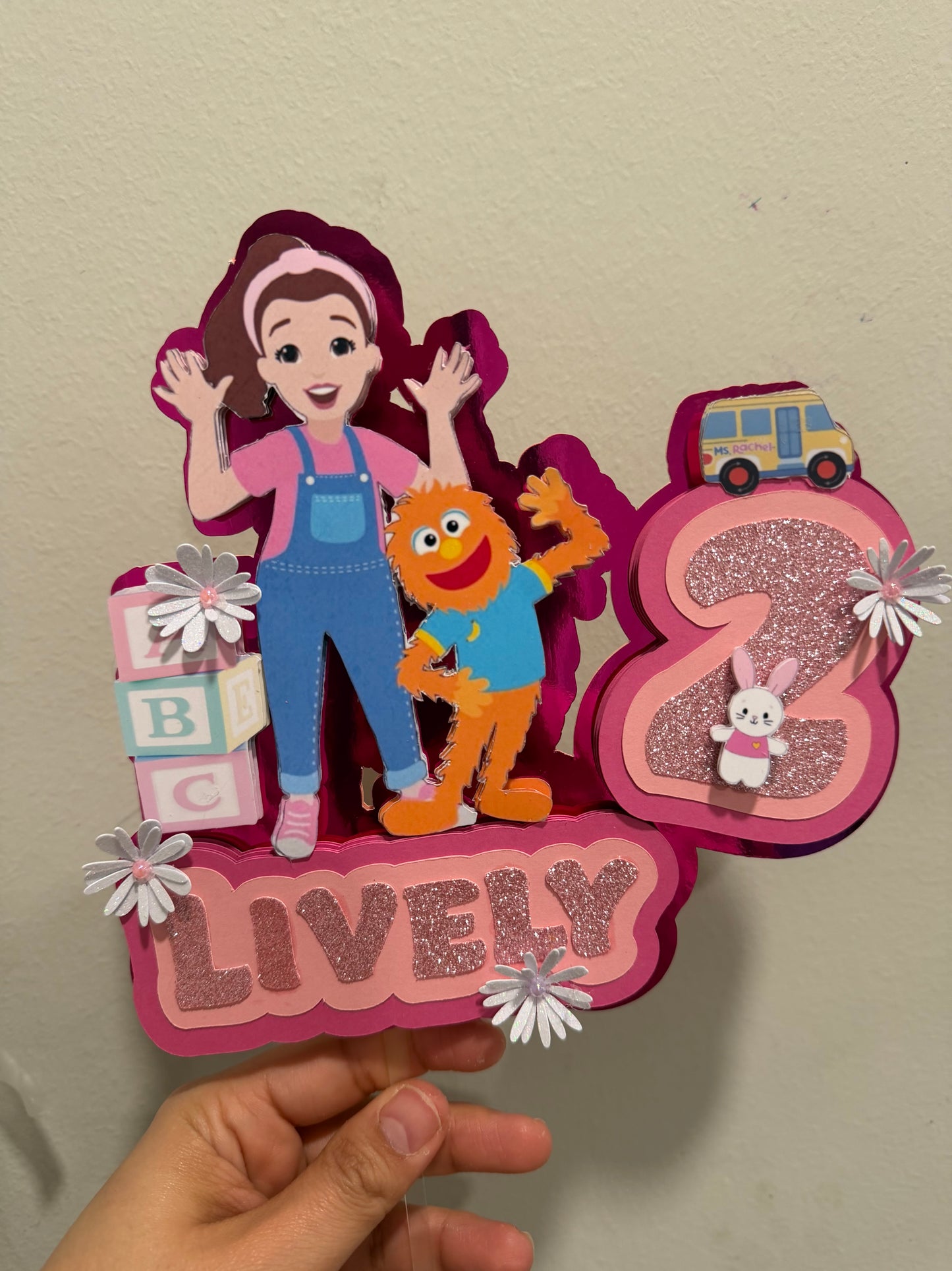 Miss Rachael cake toppers