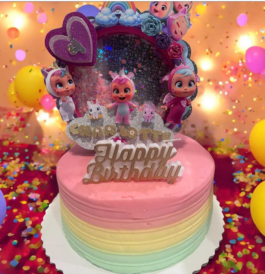 Cry babies cake topper