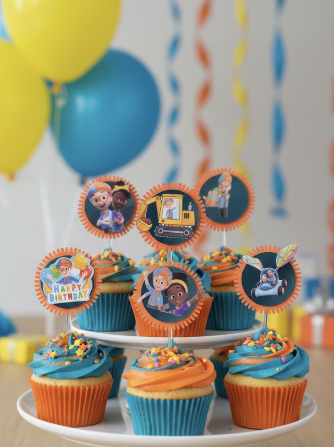 Kit birthday party Blippi/ party supplies