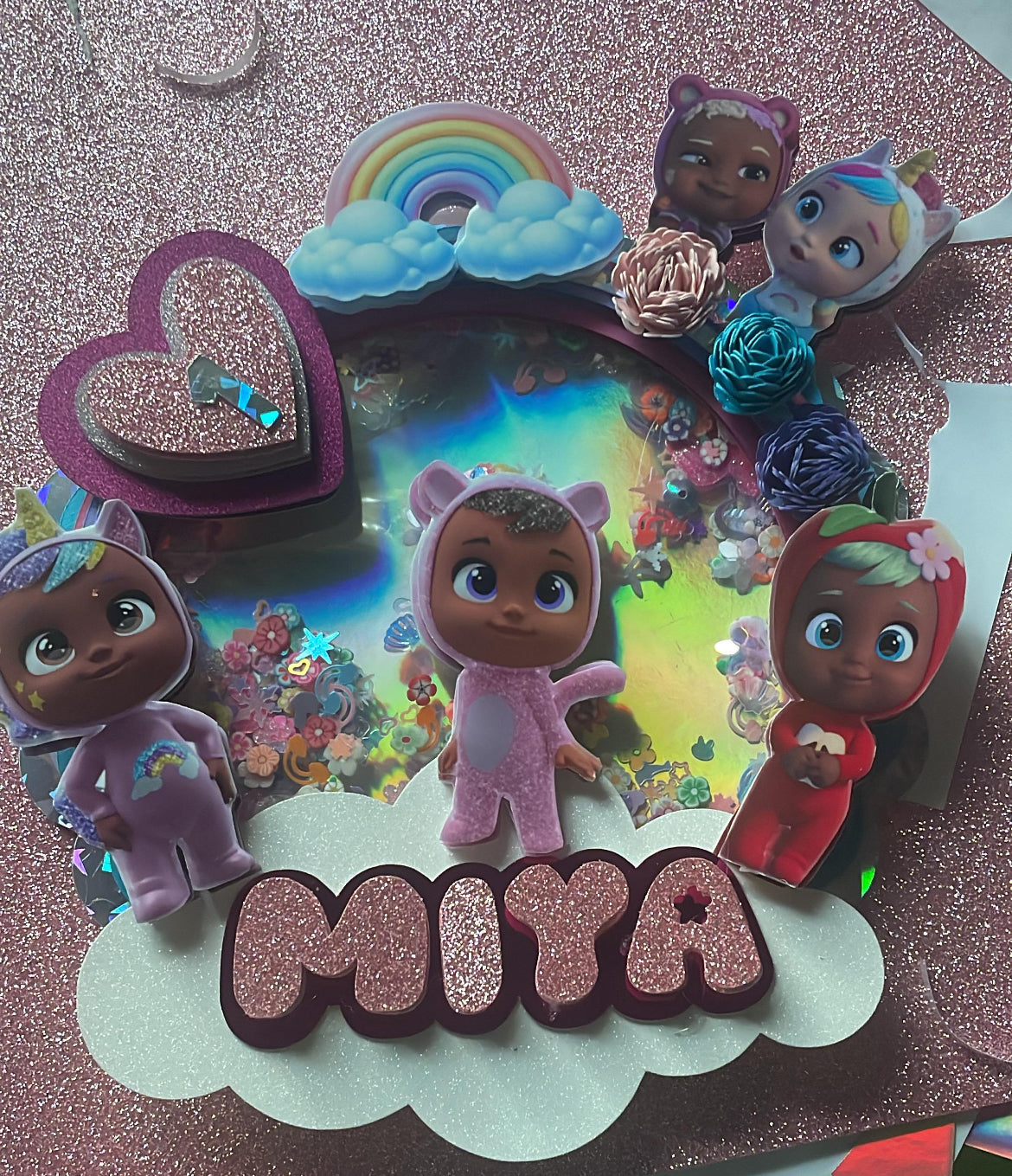 Cry babies cake topper