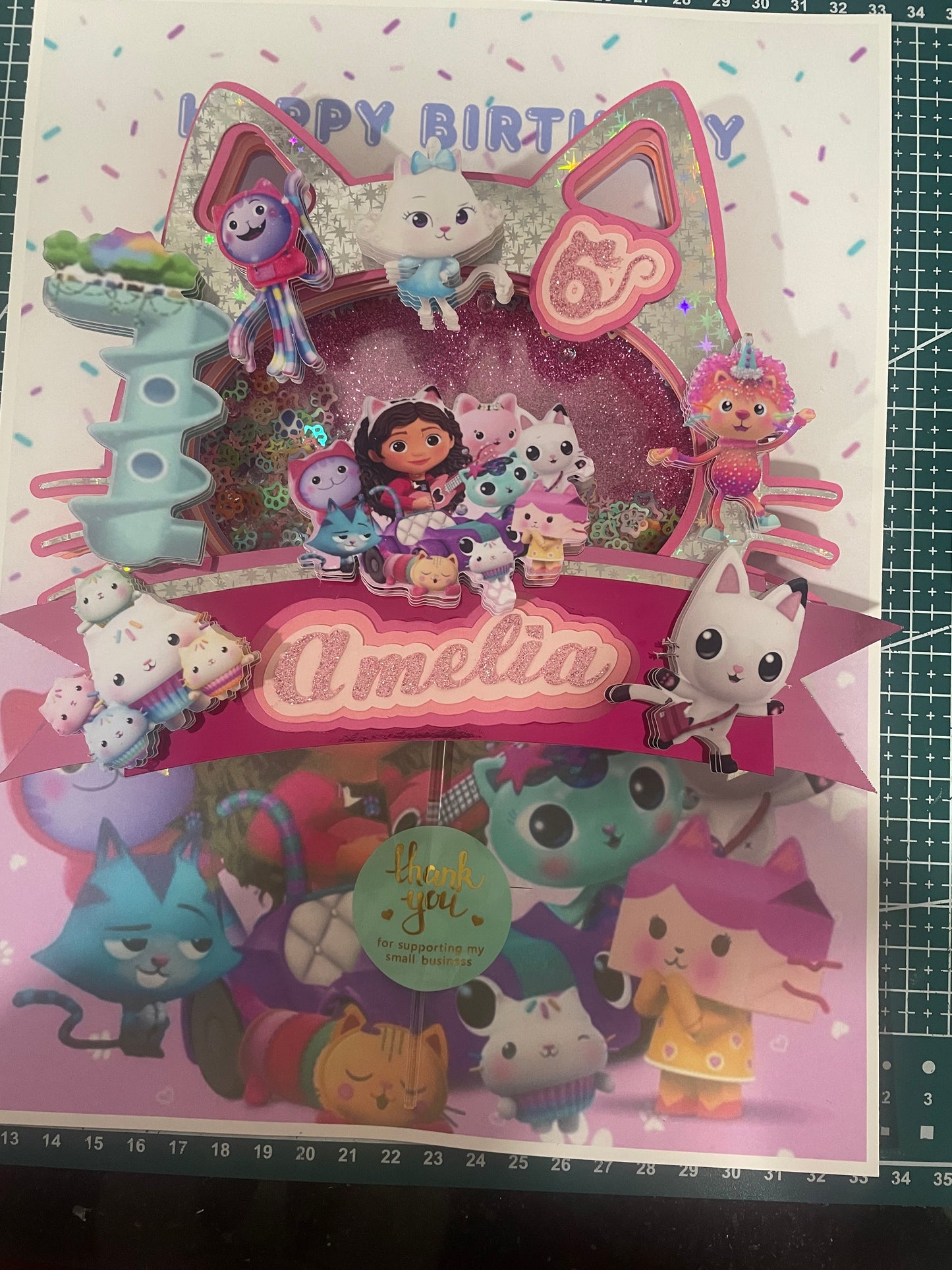 Gabby doll house cake topper