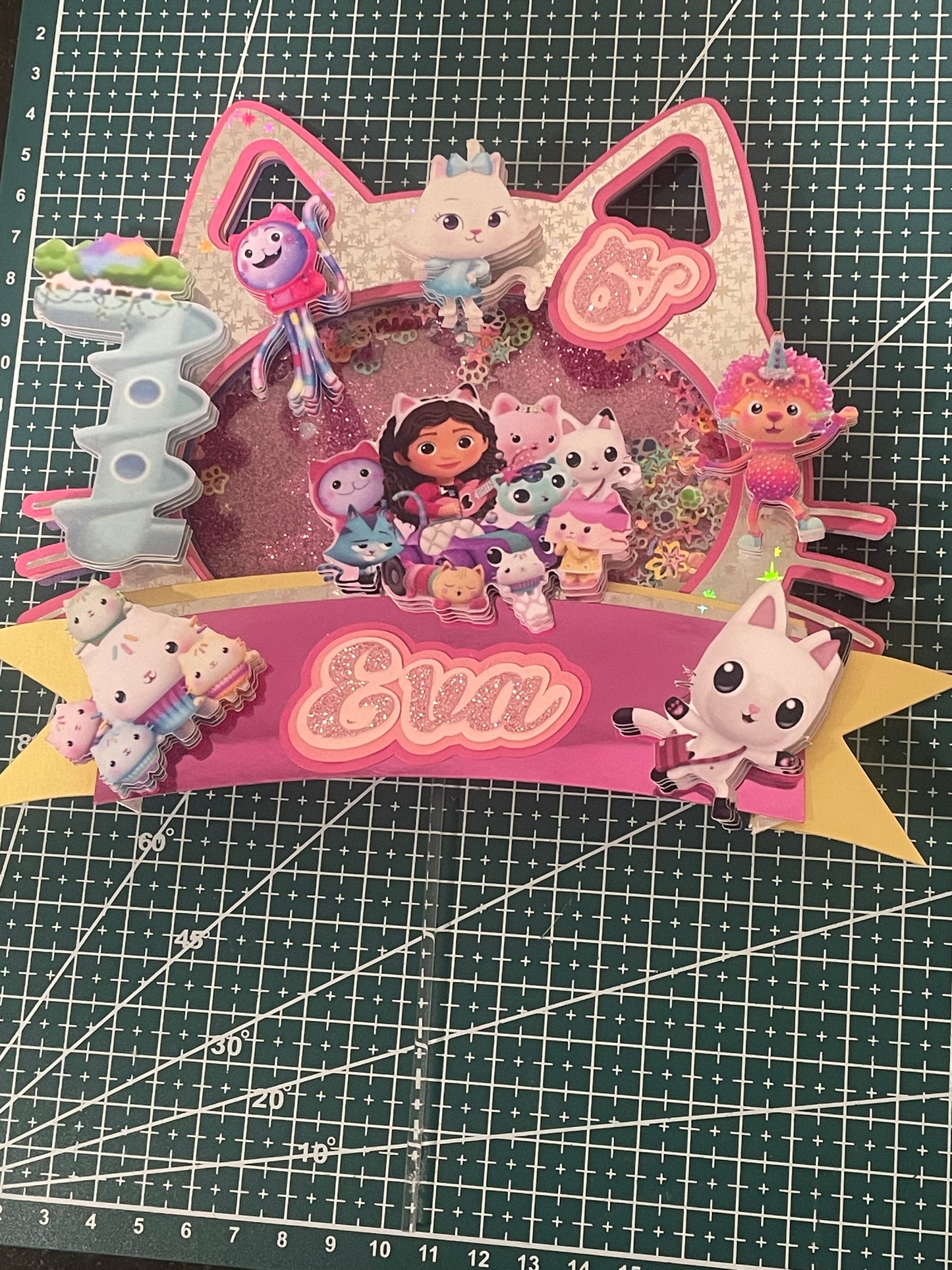 Gabby doll house cake topper