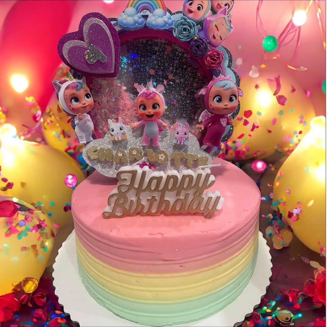 Cry babies cake topper