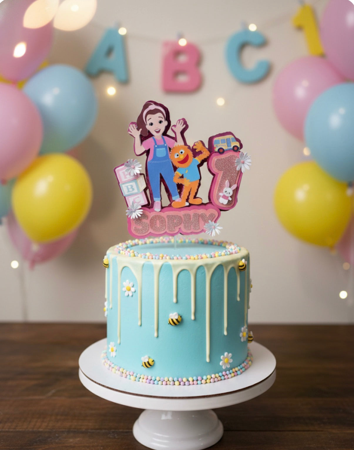 Miss Rachael cake toppers