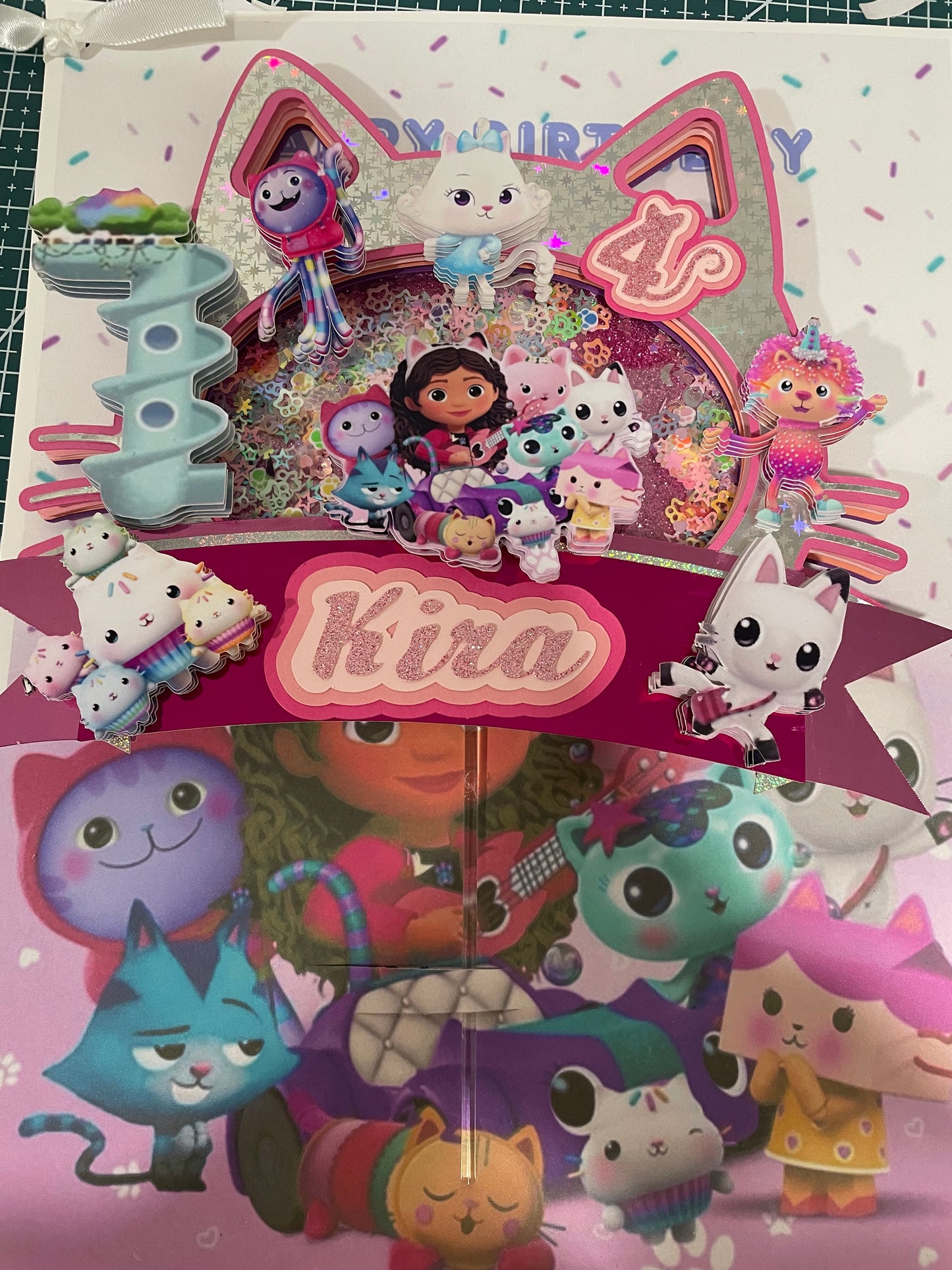 Gabby doll house cake topper