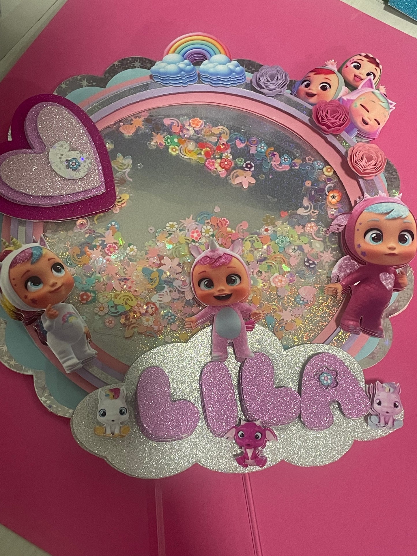 Cry babies cake topper