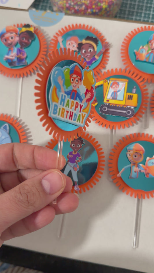 Kit birthday party Blippi/ party supplies